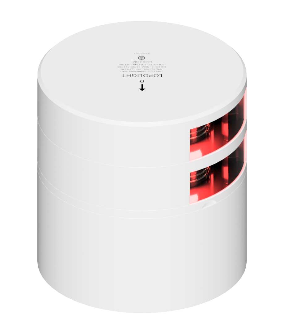 2nm 112,5° Red, Port, Double, white ceramic coated 2nm 112,5° Red, Port, Double, white ceramic coated